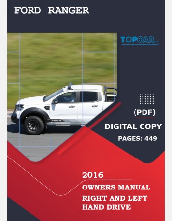 ford ranger 2016 owners manual